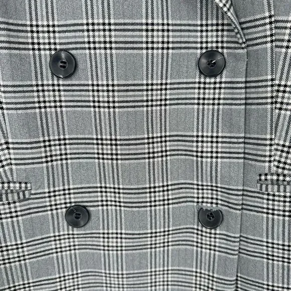 Treasure & Bond Black‎ and White Plaid Blazer Size Medium - Picture 6 of 9